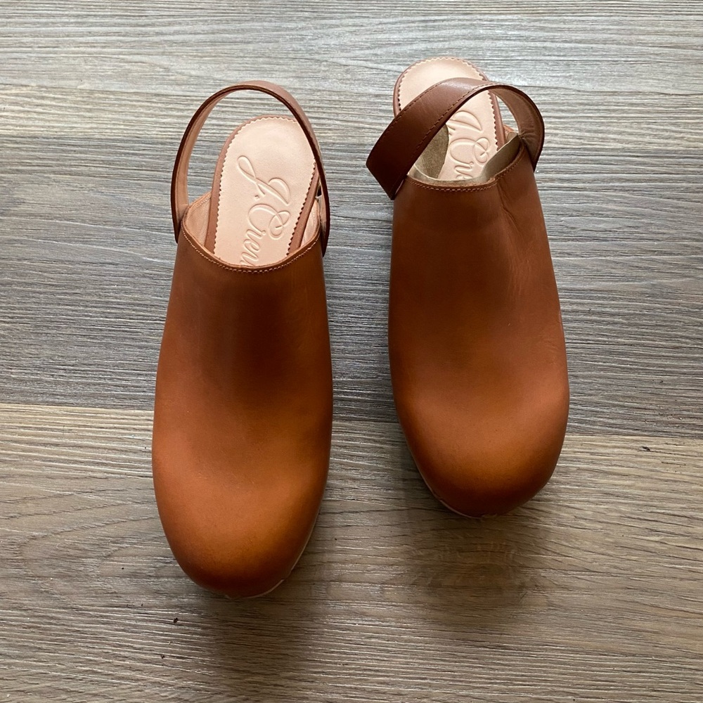 J. Crew Women's Tan Leather Mules - Picture 3 of 5